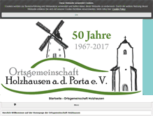 Tablet Screenshot of holzhausen-porta.de